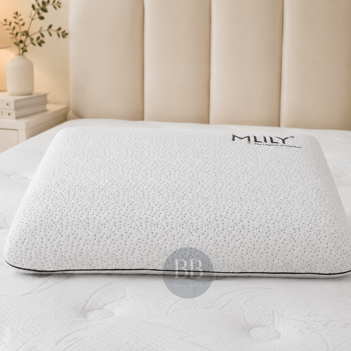 MLILY Refresh Bamboo Charcoal Pillow traditional 12 cm profile