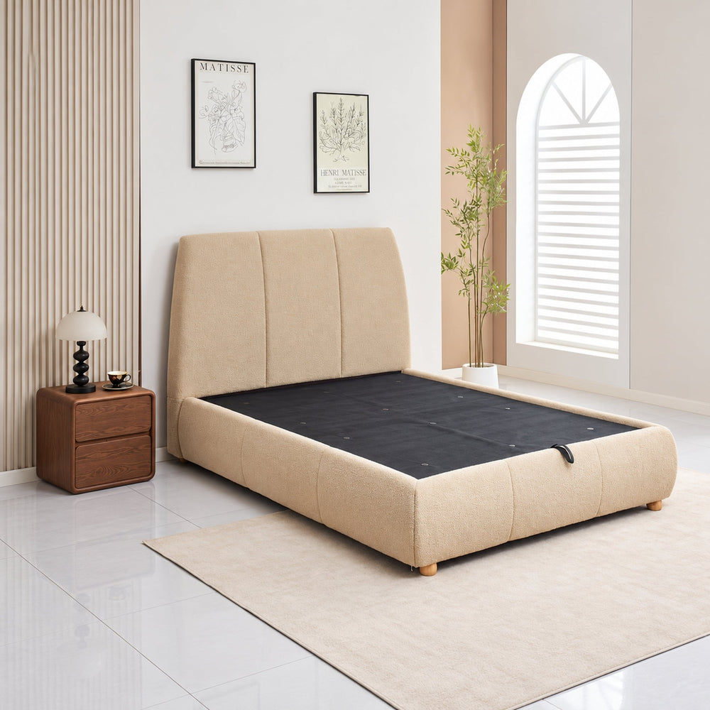 Haven Premium Upholstered Gas Lift Storage Bed – Queen & King - Best Beds