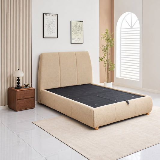 Haven Premium Upholstered Gas Lift Storage Bed – Queen & King - Best Beds