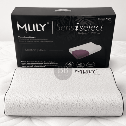 MLILY Refresh Bamboo Charcoal Pillow – Traditional & Contour - Best Beds