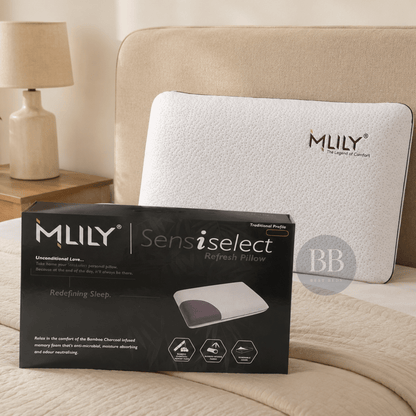 MLILY Refresh Bamboo Charcoal Pillow – Traditional & Contour - Best Beds
